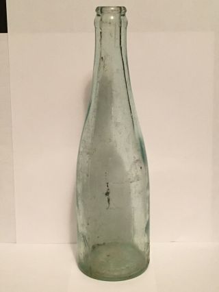 Vintage John Gund Green Glass Bottle La Crosse 9 1/4