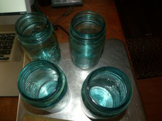 Antique Ball Blue Canning Jars Pint Size Ball Perfect Mason Vintage Canning Jars