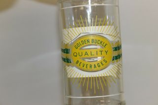 Golden Buckle Beverages Soda Bottle Rockwell City,  Iowa 1956