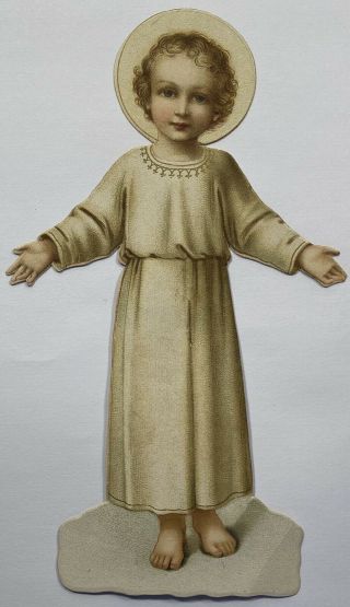 Christ Child,  Vintage Die Cut Stand - Up Card From Germany.
