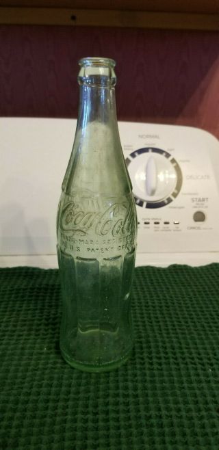 Vintage Coke Bottle Coca Cola Hobbleskirt Embossed 12 Oz Scarce Size 1956