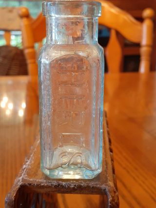 Hires Root Beer Extract Antique Bottle.  Aqua Glass.