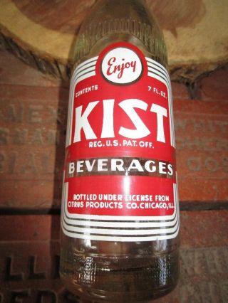 KIST Beverages soda bottle - Kist Bottling Co - Prescott,  Arizona - 1948 - 2