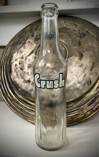 Vintage 1963 Orange Crush Acl Crown Top Soda Bottle 10 Oz Evanston,  Ill Dug