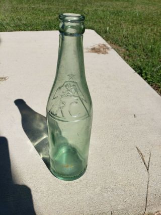 Early Shoulder Embossed Rc Royal Crown Cola Soda Bottle Nehi Bottling Co 1930s