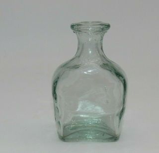 Small Clear Glass Bottle Vase