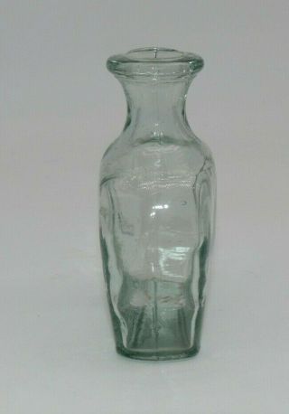 Small Clear Glass Bottle Vase 2