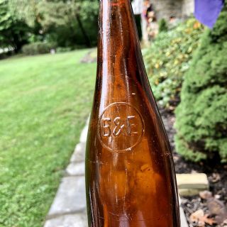 Pre - Pro Beer Bottle B&E (Bergner & Engel) Philadelphia PA Amber 12 Oz 1910s 2