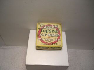 Vintage Box Cupples Top Seal Jar Rings No.  20