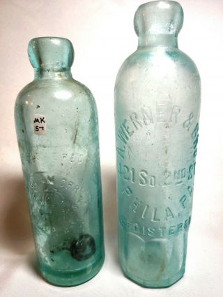 Philadelphia - C.  1880 - 1890 Hutch Sodas - Werner,  Orr