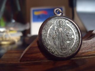 Antique Copper Religious Medal St Benedict To Exorcize Demon,  Exsm.  Casino Italy