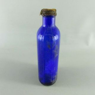 Cobalt Blue Glass Bottle 8 