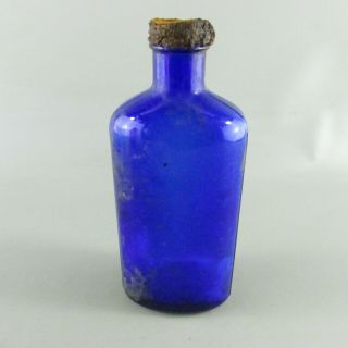 Cobalt Blue Glass Bottle 8 