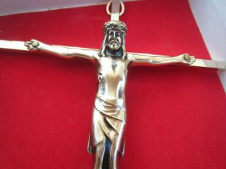 Finely Detailed Bronze Brass Jesus Christ Wall Cross Crucifix 10 " X 5 " Jcc