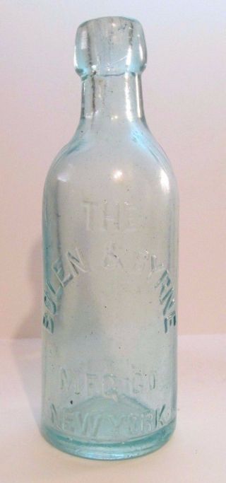 Blob Top Soda Bottle / The Bolen & Byrne Mfg Co.  York