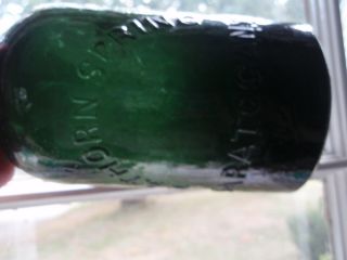 Hathorn Spring Saratoga York Mineral Water Bottle 8 Inch Tall