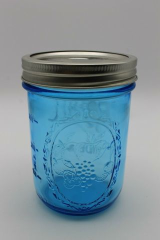 1 Ea ½ Pint 8 Oz Ball Mason Jars Aqua Blue Glass Regular Mouth Canning,  Candle