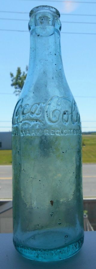 Circa 1915 Canadian Straight Sided Coca - Cola Pint Soda