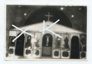Greece Chania Christianity Icons Gift Of People Photo Circa 1950.  Photo Minos.