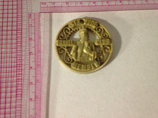 St.  Jude Shrine Travel Club Member Plastic Charm Medallion 1.  5 "