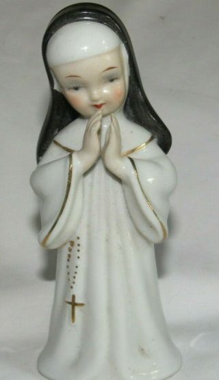 Vintage 1956 L & M Nun Figurine Religious