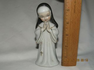 Vintage 1956 L & M nun figurine religious 3