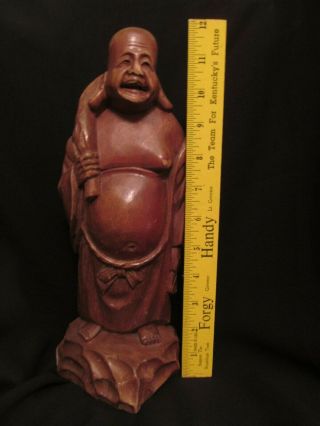 Buddha Hand Carved Wood Figurine