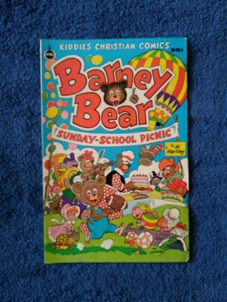 1981 Barney Bear Kiddies Christian Comics - Sunday School Picnic Bagged/boarded