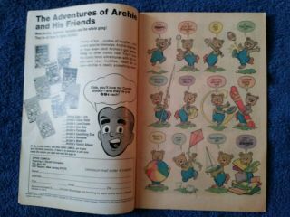 1981 Barney Bear Kiddies Christian Comics - Sunday School Picnic Bagged/Boarded 3