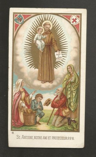 Holy Card St.  Antoine De Padoue