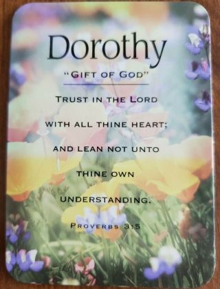 Dorothy " Gift Of God " Keepsake Name Card