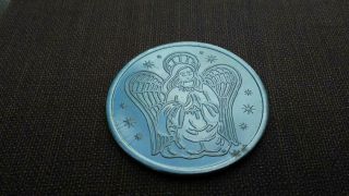 Vintage Religious Guardian Angel Token Coin Medal