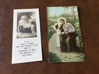 Antique Catholic Prayer Cards (2) From The 30s (7)