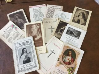 Antique Catholic Prayer Cards And Devotionals (1)
