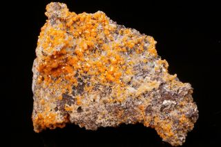 Unique Wulfenite & Baryte Crystal Cluster Maoniuping Mine,  China - Ex.  Lemanski