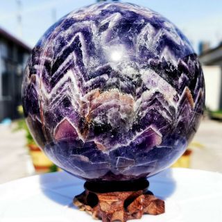 7.  15lb Natural Dream Amethyst Sphere Crystal Quartz Ball Gem Stone Healin Wfc40