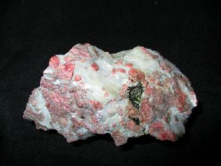 Pink Rhodonite Crystals In Calcite,  Franklin,  Nj