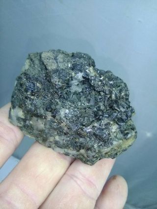 Ex Wards science Cassiterite w quartz crystals from Cornwall England antique 3