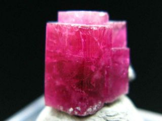 Rare Gem Bixbite Red Emerald Beryl Crystal From Utah Usa - 6.  25 Carats