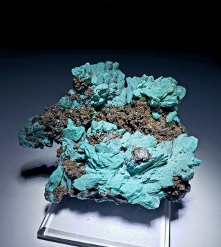 Rare - Green Kobyashevite & Gypsum On Calcite Crystals,  Ojuela Mine Mexico