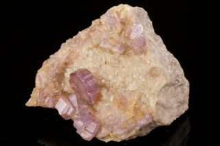 Purple Fluorapatite Crystal With Quartz Foote Mine,  North Carolina