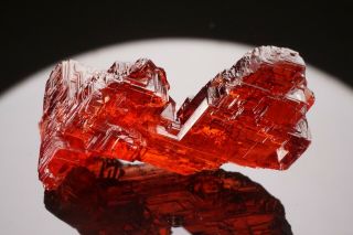 Extraordinary Etched Gem Spessartine Garnet Crystal Navegador,  Brazil