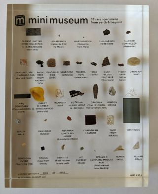 Hans Fex Mini Museum 1st Edition - Large 33 specimens plus amber 3166/5550 2