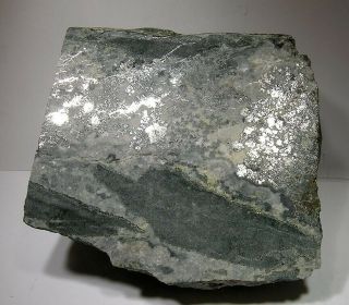 Rich Native Silver Ore End Slab: Beaver Mine,  Cobalt,  Ontario,  Canada - Nr