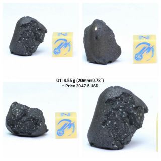 Classification Tarda Carbonaceous Chondrite C2 Ung 4.  55g Witnessed Meteorite