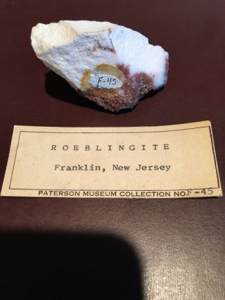 Roeblingite,  Hancockite,  Franklin Mine,  Franklin Nj