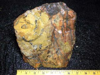 Z Indian Paint Stone Faced Rough 10.  5 Lbs 3