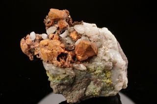 Unique Native Copper Crystal Epimorphs After Calcite Ojibway Mine,  Michigan