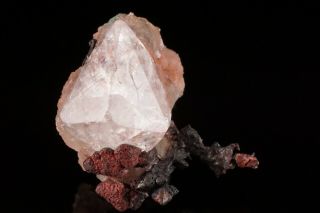 Exceptional Calcite & Native Copper Crystal With Prehnite Copper Falls,  Michigan