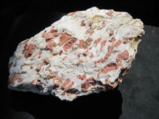 Large Red/brown " Dog Food " Willemite In Calcite,  Franklin,  Nj